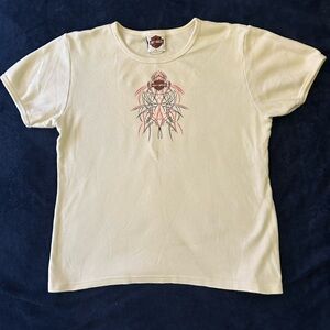 Harley-Davidson White Graphic Tee